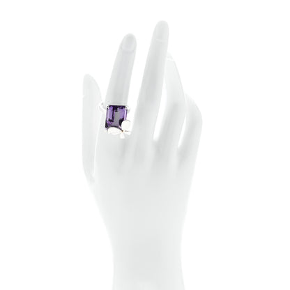 Tiffany Sterling Silver 18K Rose Gold Amethyst Return to Tiffany Love Bugs Butterfly Ring 54 7 2 of 7