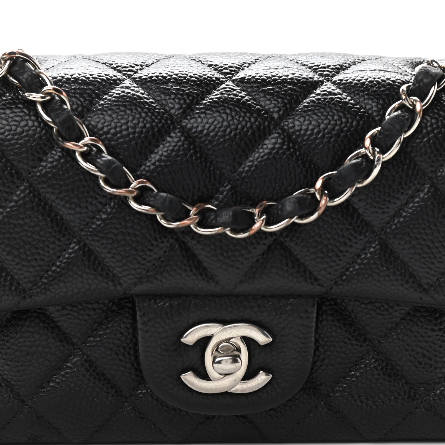 Chanel Caviar Quilted Mini Rectangular Flap Black 8 of 10