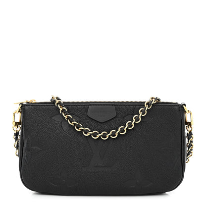 Louis Vuitton Empreinte Monogram Giant Multi Pochette Accessories Large Pochette Black 1 of 9