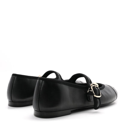 Chanel Lambskin Mary Jane Flats 35.5 Black 5 of 10