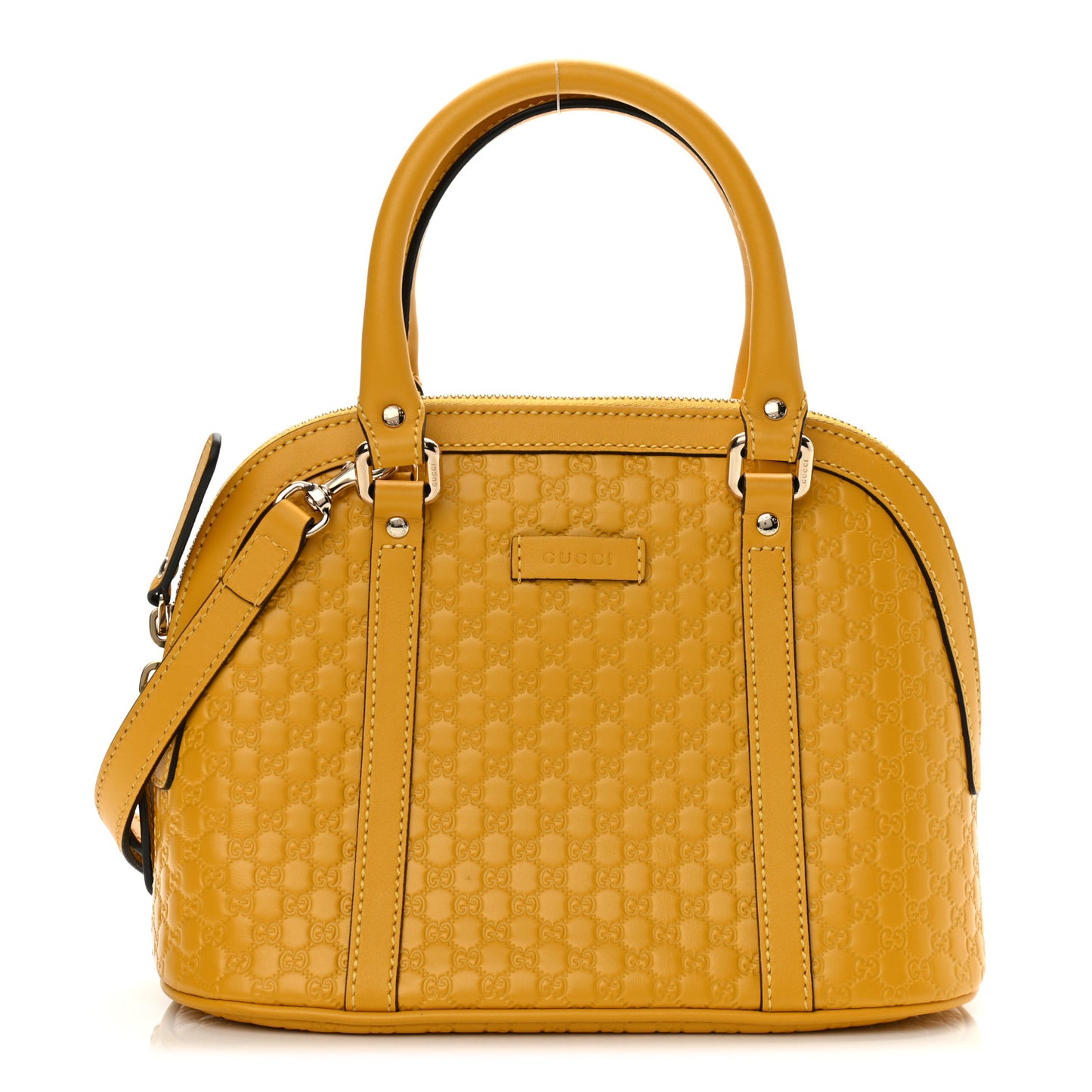 Soft Microguccissima Mini Dome Bag New Buttercup