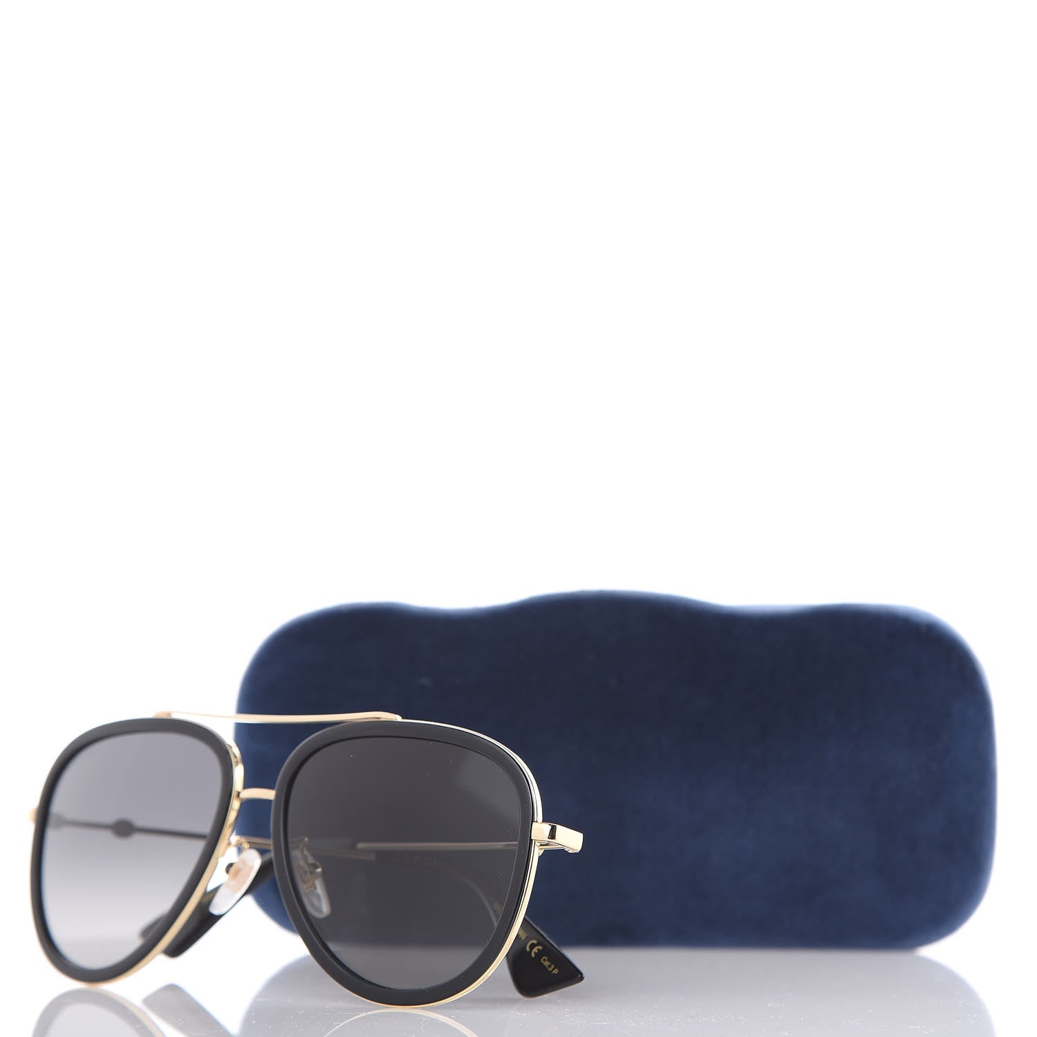 Gucci Aviator Sunglasses GG0062S Black Gold 7 of 7