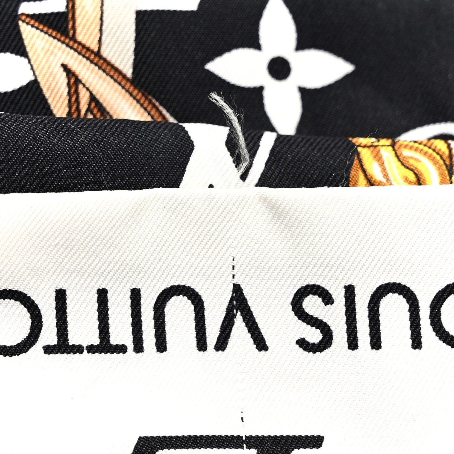 Louis Vuitton Silk Monogram Confidential Bandeau Black 6 of 8