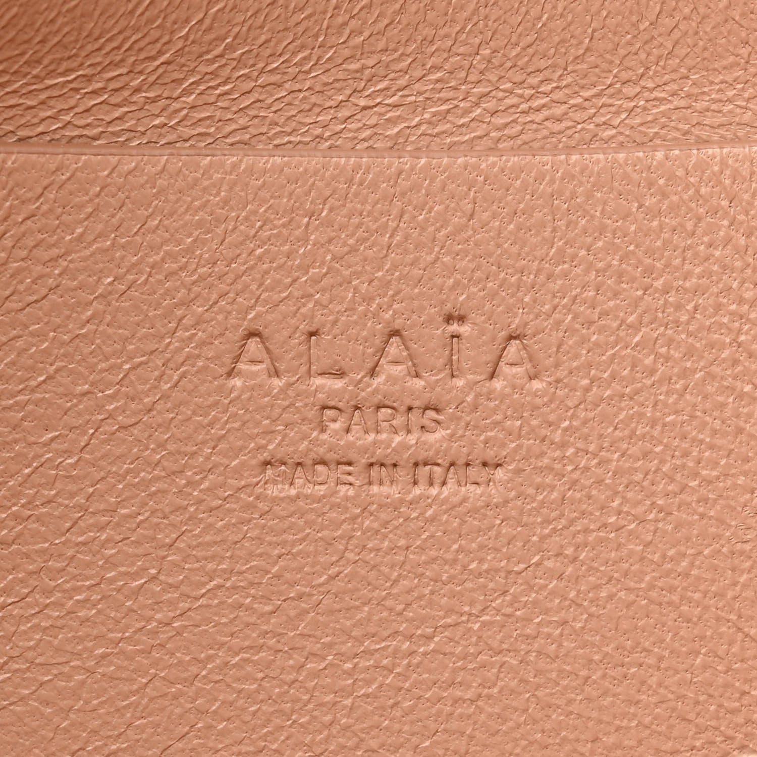 Alaia Lambskin Studded Chain Demi Lune Bag Nude 6 of 9