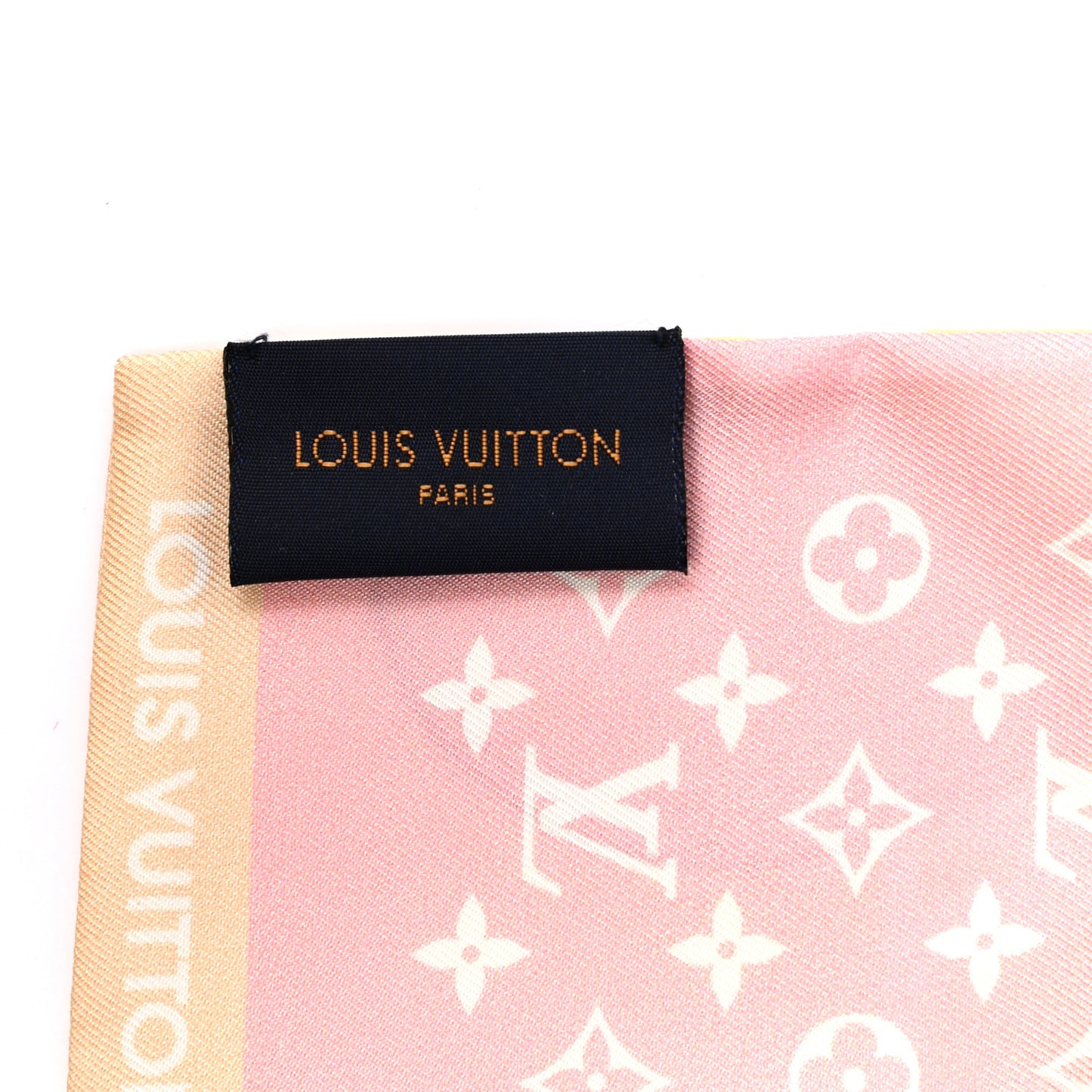 Silk Monogram Gradient By The Pool Bandeau Pink
