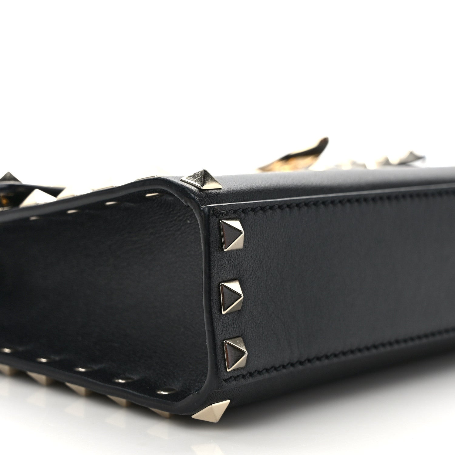 Valentino Garavani Vitello Medium Rockstud Flip Lock Crossbody Bag Black 8 of 10