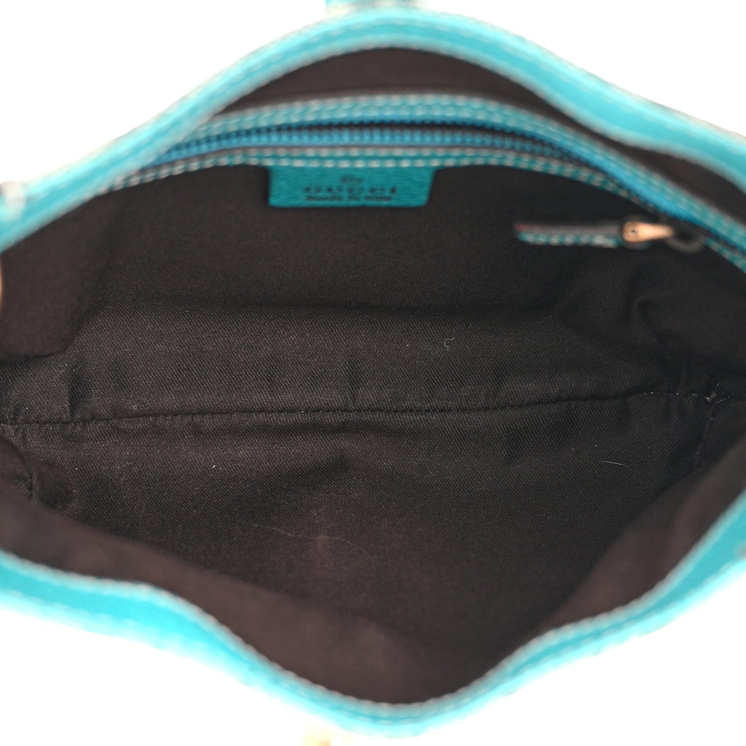 Gucci Monogram Mini Piston Lock Jackie O Hobo Blue 5 of 10
