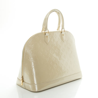 Louis Vuitton Vernis Alma GM Blanc Corail 3 of 7