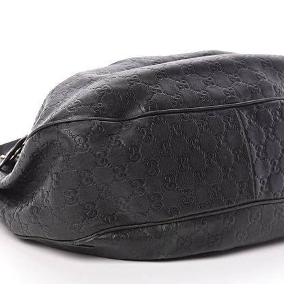 Gucci Guccissima Medium Sukey Hobo Black 10 of 12