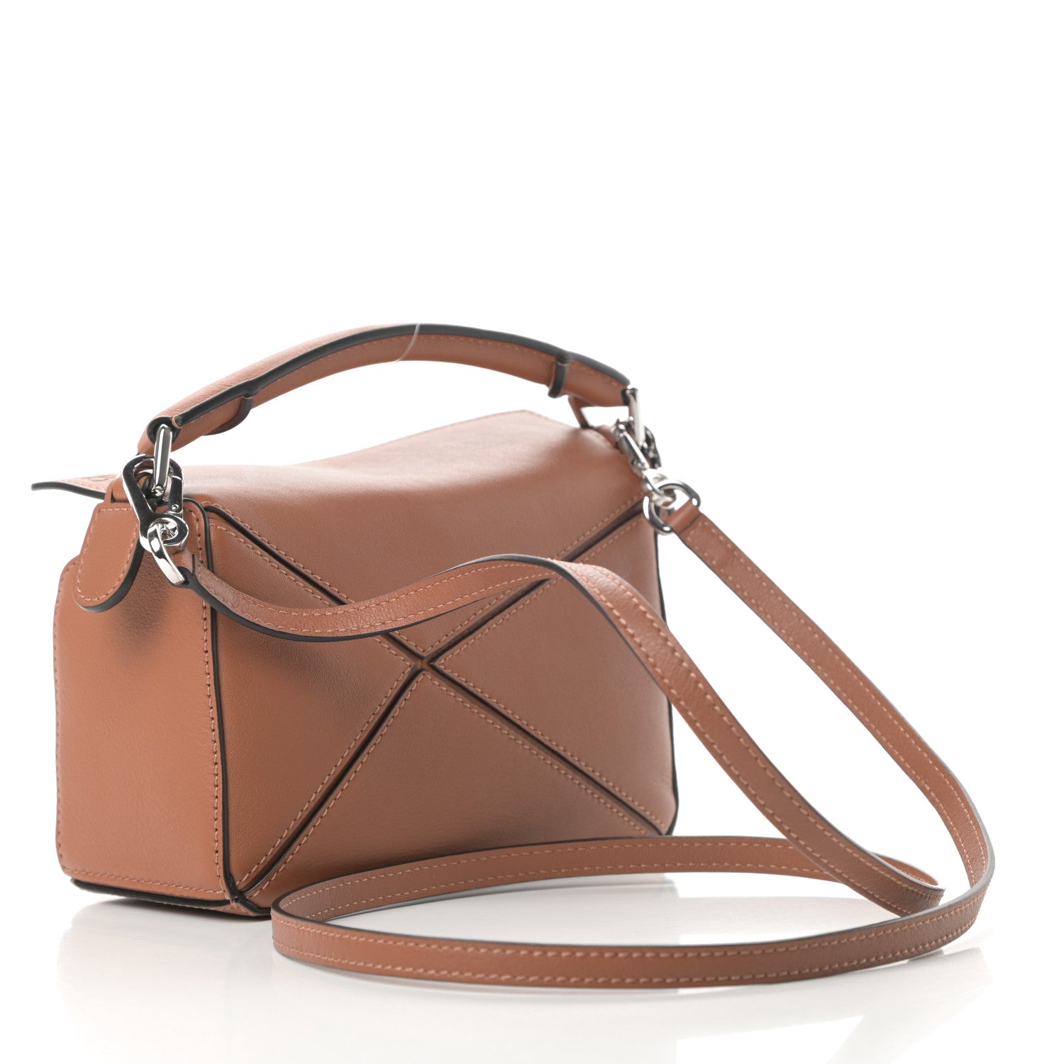 Loewe Calfskin Mini Puzzle Bag Tan 3 of 10