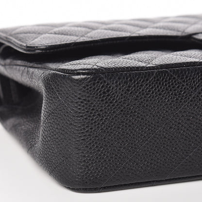 Chanel Caviar Quilted Medium Double Flap Black 8 of 11