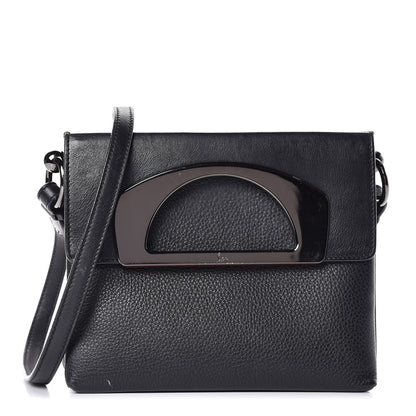 Christian Louboutin Grained Calfskin Passage Messenger Black 1 of 27