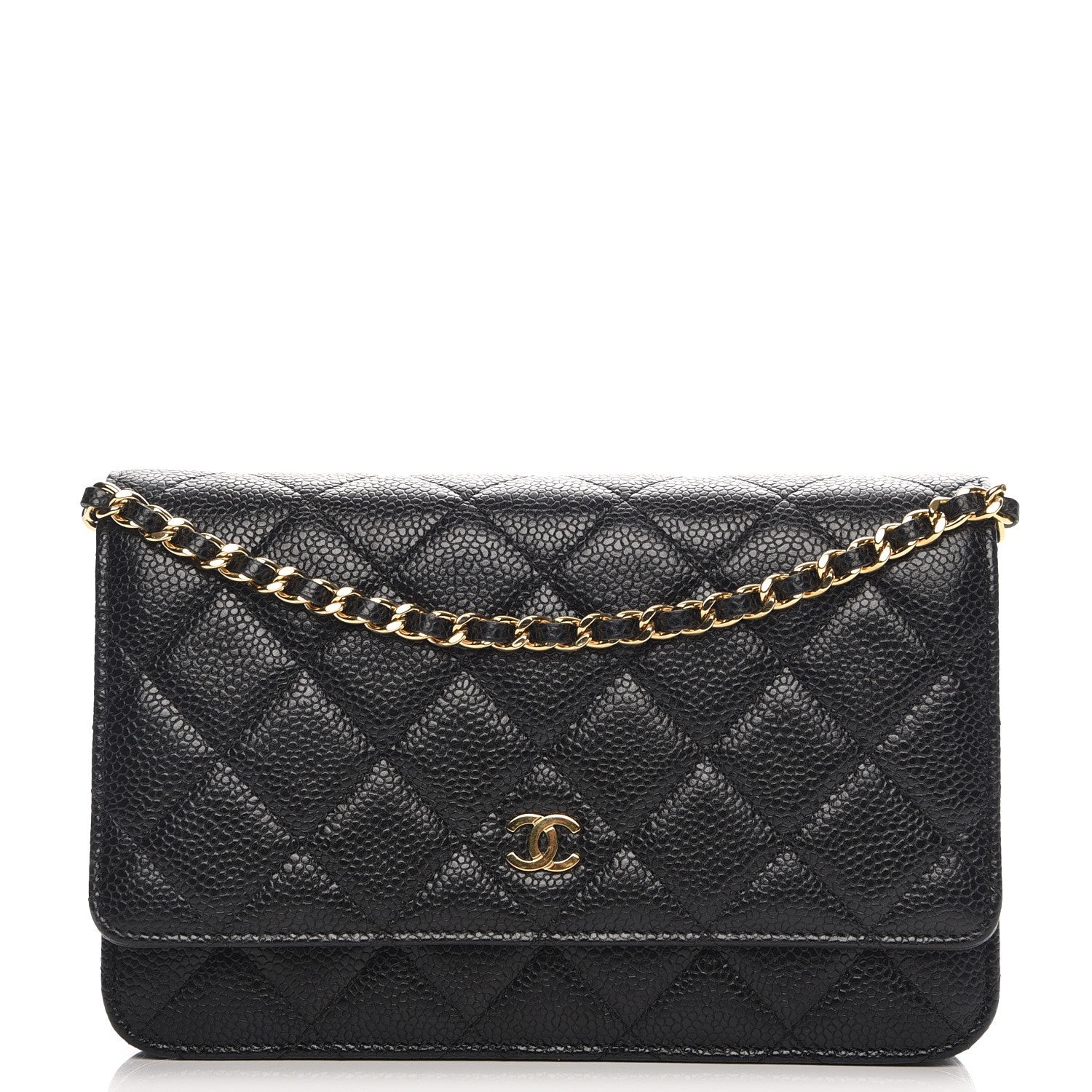 Chanel Caviar Quilted Wallet On Chain WOC Black 1 of 9