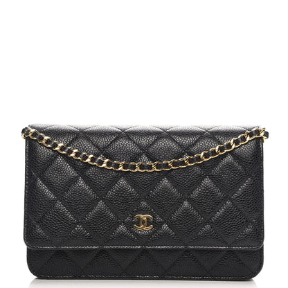 Chanel Caviar Quilted Wallet On Chain WOC Black 1 of 9