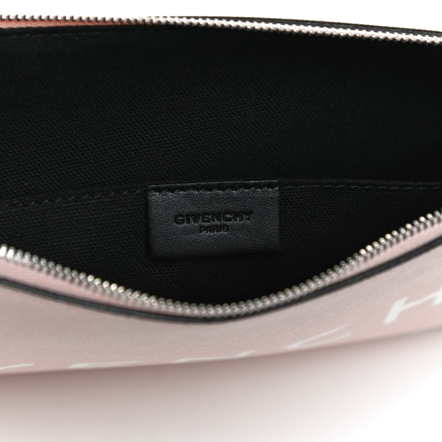 Givenchy Textured Coated Canvas Iconic Prints Flat Medium Clutch Bag Pink 8 of 9