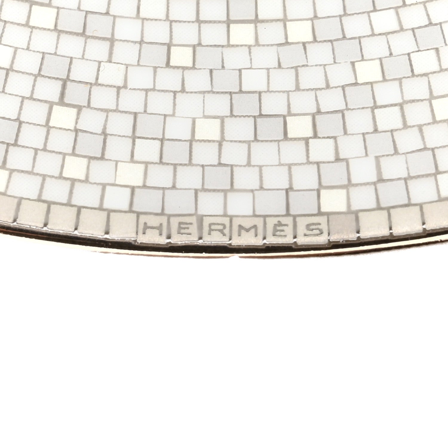 Hermes Porcelain Mosaique Au 24 Platine Breakfast Cup And Saucer Set Of 2 8 of 9