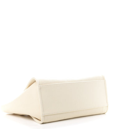 Chanel Canvas Pearl Medium Deauville Tote Ecru Beige 4 of 10