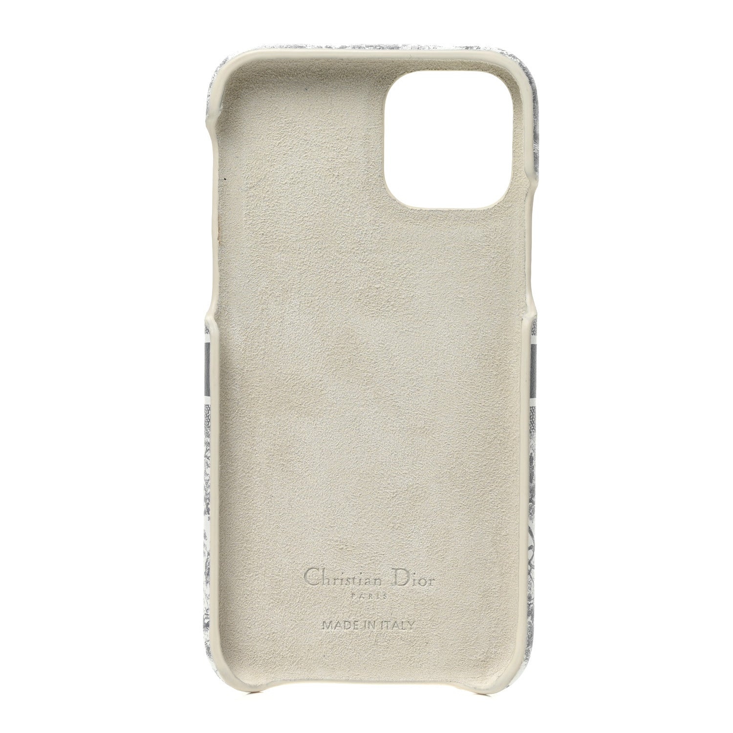 Christian Dior Calfskin Toile De Jouy iPhone 12 Pro Case Grey 2 of 9