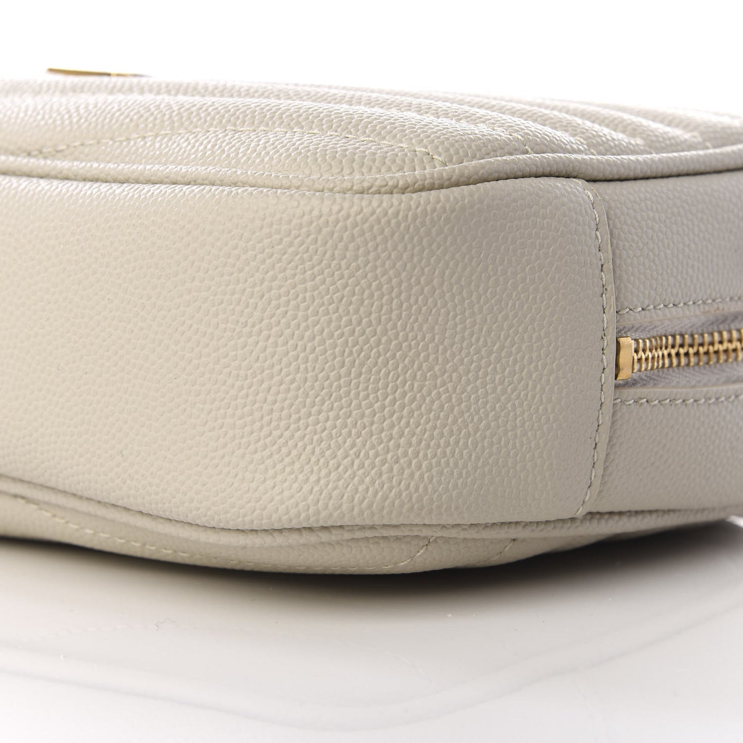 Grain De Poudre Matelasse Monogram Mini Lou Camera Bag Crema Soft