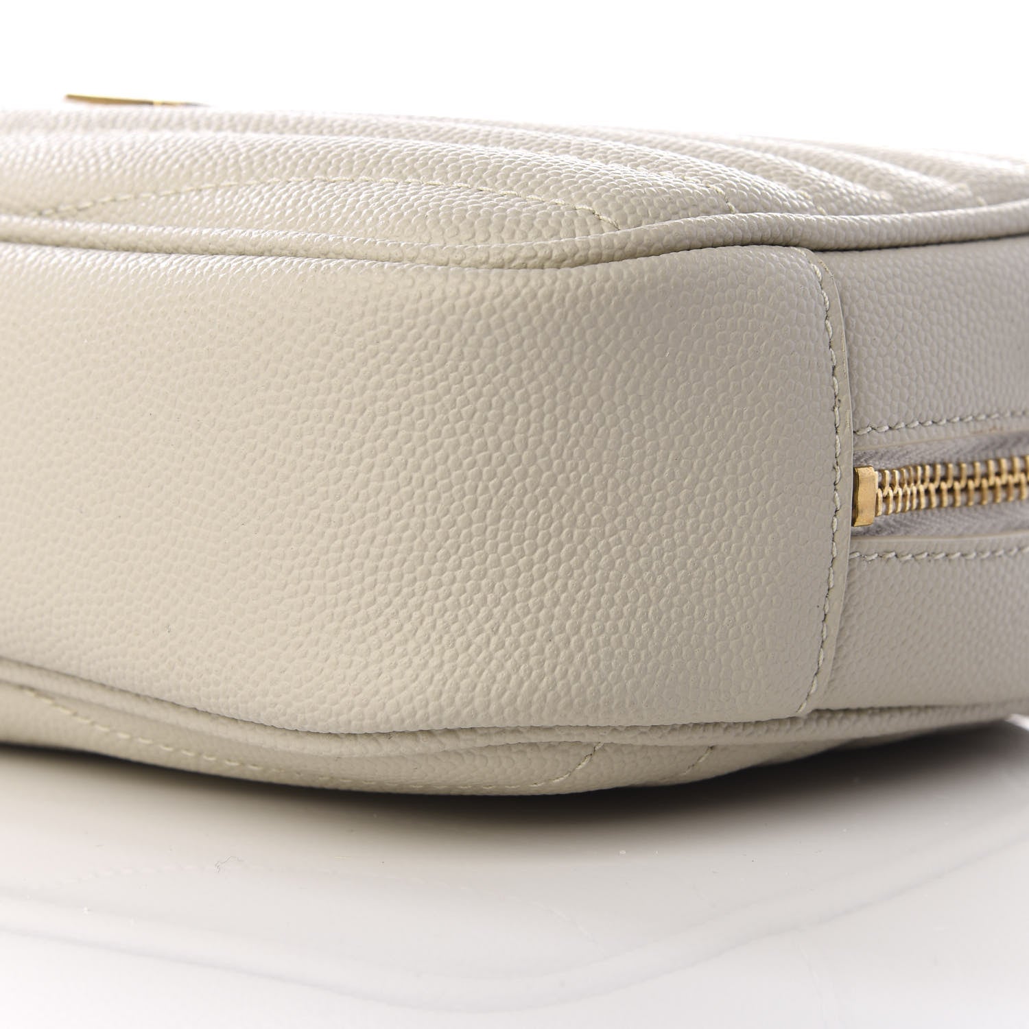 Saint Laurent Grain De Poudre Matelasse Monogram Mini Lou Camera Bag Crema Soft 6 of 8