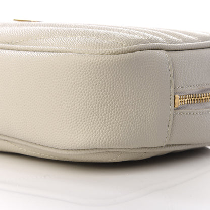 Saint Laurent Grain De Poudre Matelasse Monogram Mini Lou Camera Bag Crema Soft 6 of 8