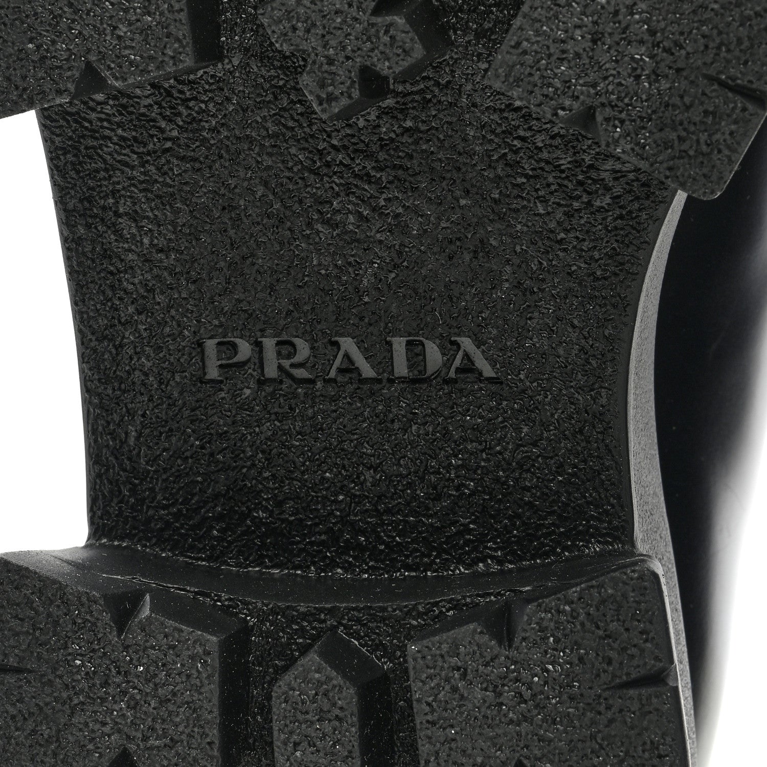 Prada Spazzolato Rois Monolith 55mm Derby Loafers 38.5 Black 6 of 7