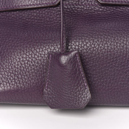 Hermes Taurillon Clemence JPG Birkin 42 Raisin 13 of 56