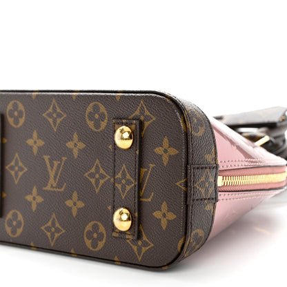 Louis Vuitton Vernis Monogram Alma BB Rose Pale Metallise 9 of 9