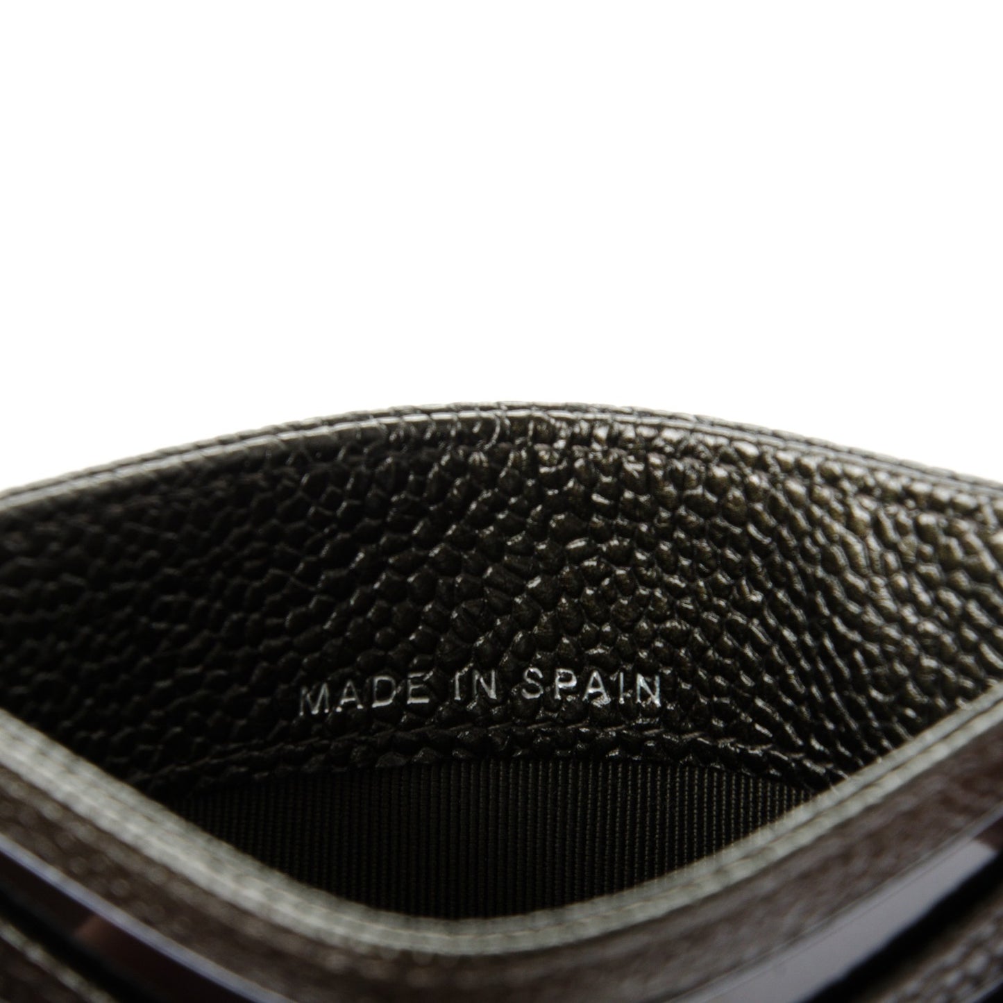 Caviar Quilted Card Holder Dark Charcoal