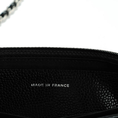 Chanel Caviar Half Moon Wallet On Chain WOC Black 7 of 7
