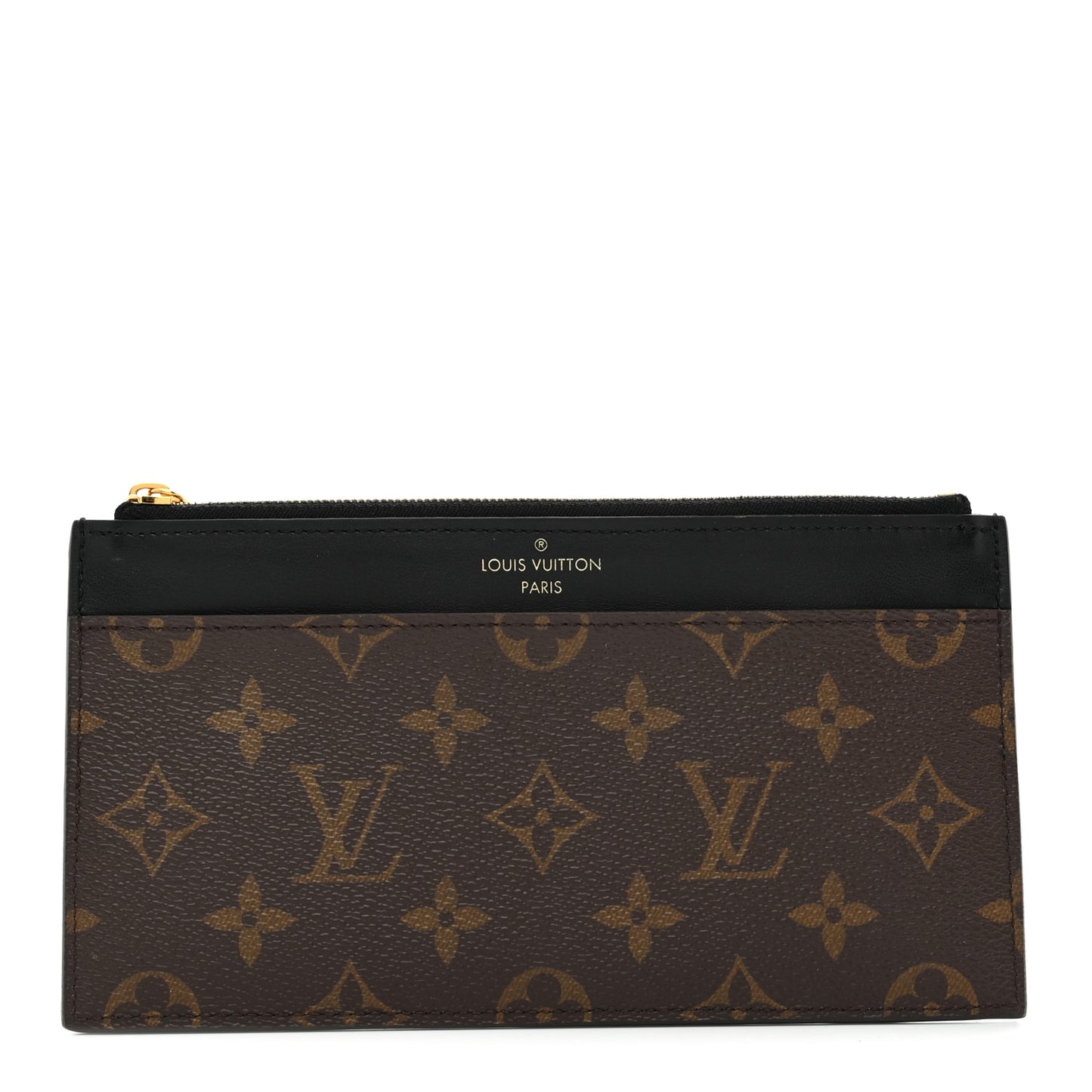 Monogram Slim Purse Black