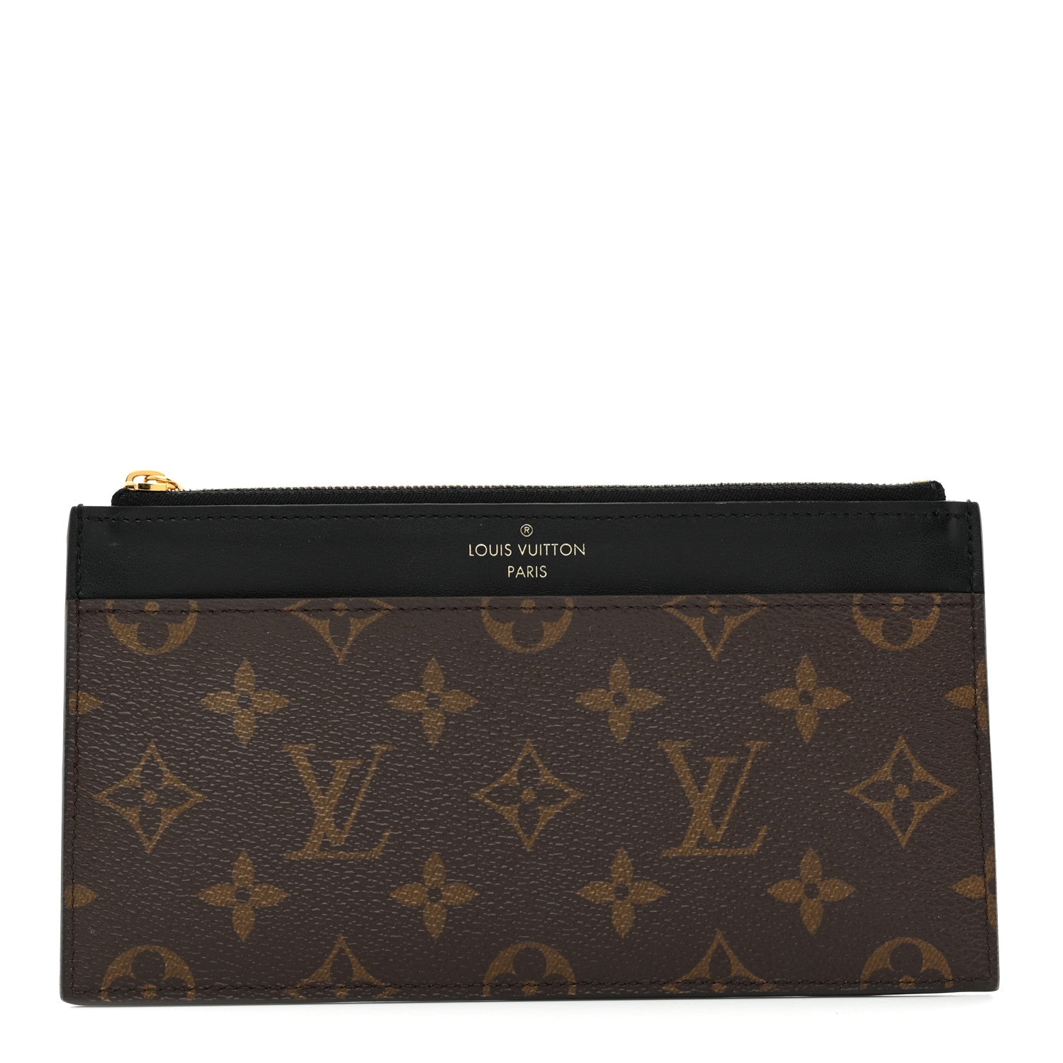 Louis Vuitton Monogram Slim Purse Black 1 of 6
