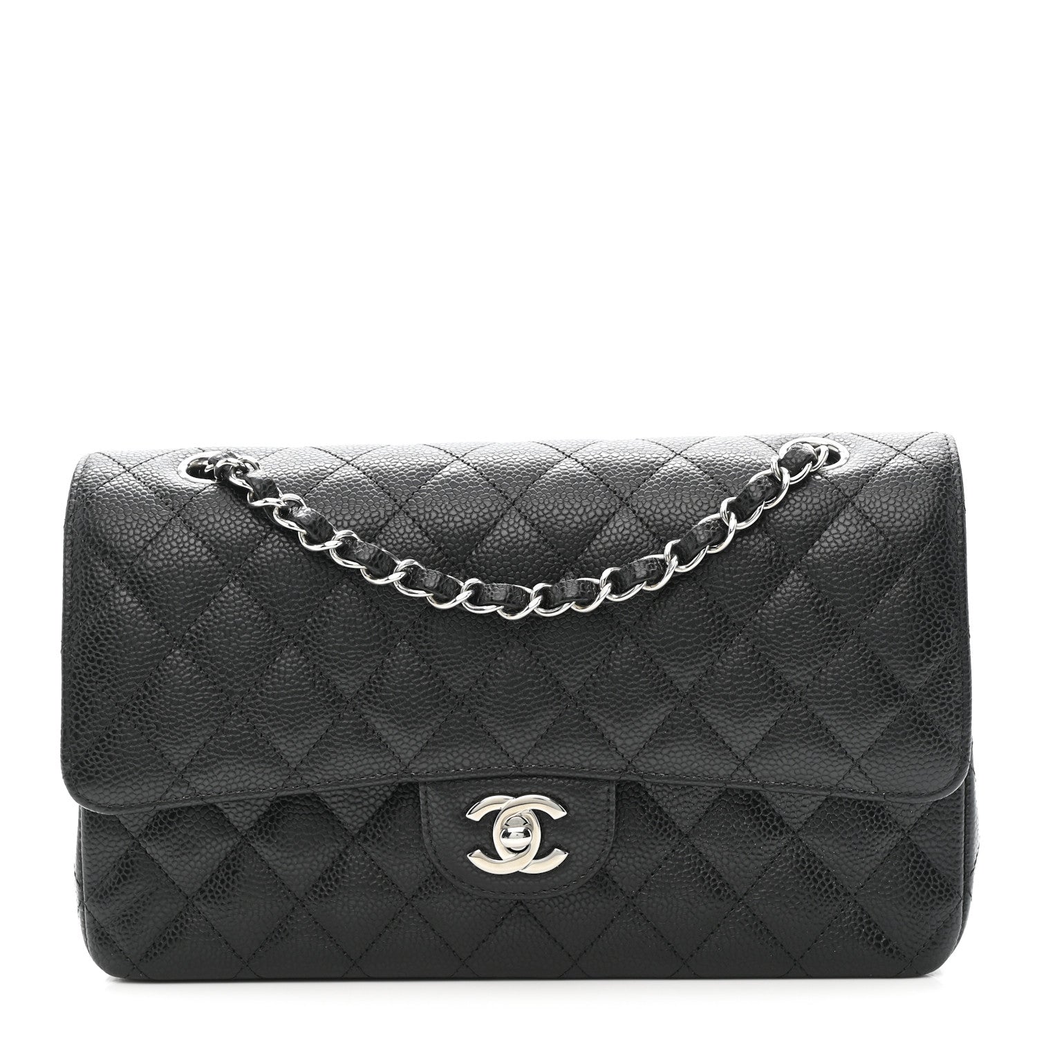 Chanel Caviar Quilted Medium Double Flap Black 1 of 11