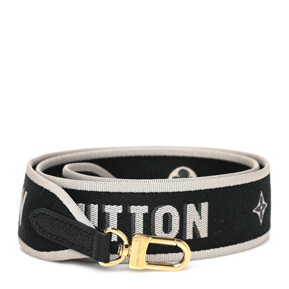 Louis Vuitton Jacquard Diane Shoulder Strap Black Ivory 1 of 4