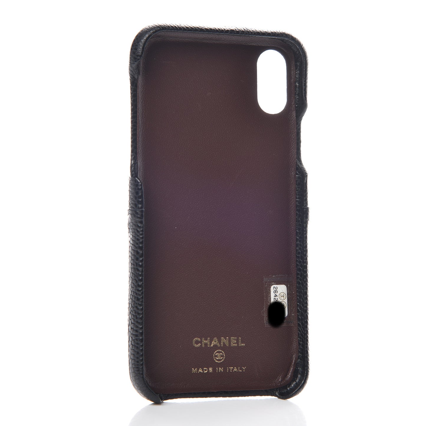 Caviar Quilted iPhone X Coco Tech Case Black