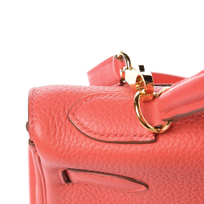 Hermes Taurillon Clemence Kelly Retourne 32 Rose Jaipur 32 of 36