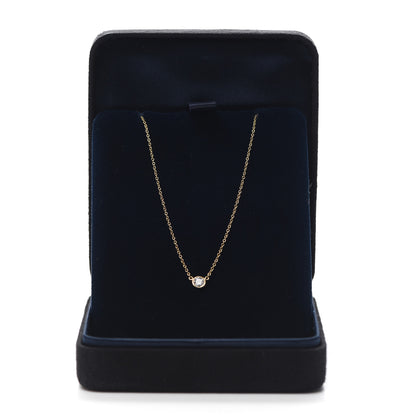 Tiffany 18K Yellow Gold Diamond .22ct Elsa Peretti Diamonds by the Yard Pendant Necklace 6 of 6