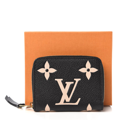 Louis Vuitton Empreinte Monogram Giant Zippy Coin Purse Black Beige 11 of 11
