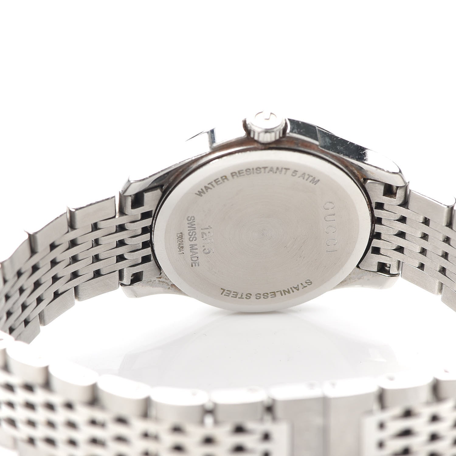 Gucci Stainless Steel Diamond Mother of Pearl 27mm G-Timeless Quartz Watch 4 of 5