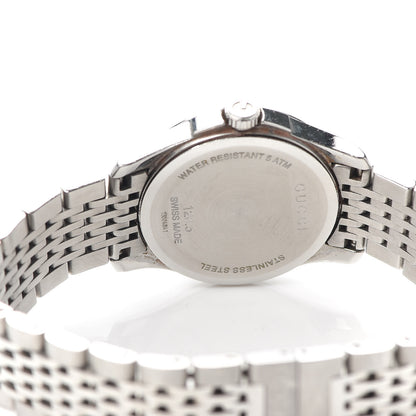 Gucci Stainless Steel Diamond Mother of Pearl 27mm G-Timeless Quartz Watch 4 of 5