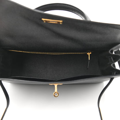 Hermes Epsom Kelly Sellier 32 Black 5 of 13