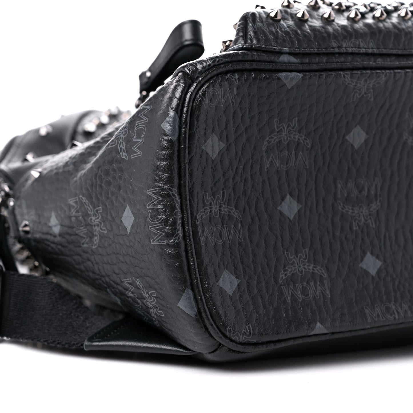 Visetos Swarovski Studded Small Diamond Backpack Black