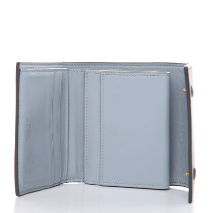 Celine Drummed Calfskin Small Multifunction Folded Wallet Grey 6 of 12