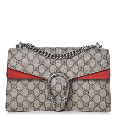 Gucci GG Supreme Monogram Small Dionysus Shoulder Bag Red 1 of 9