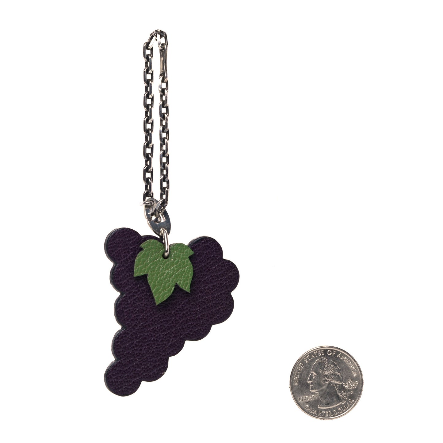 Chevre Mysore Grape Key Chain Bag Charm Raisin