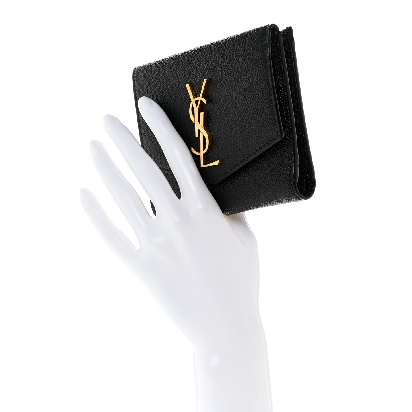 Grain De Poudre Monogram Bi-Fold Wallet Black