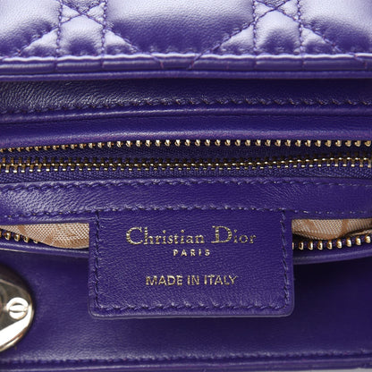 Christian Dior Lambskin Cannage Large Lady Dior Purple 6 of 13