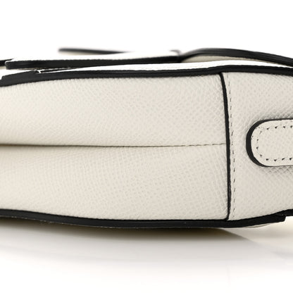 Christian Dior Grained Calfskin Mini Saddle Bag With Strap White 10 of 11