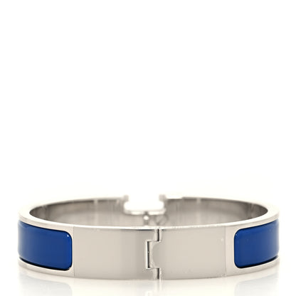 Hermes Narrow Enamel Clic Clac H Bracelet PM Bleu Drapeau 3 of 6