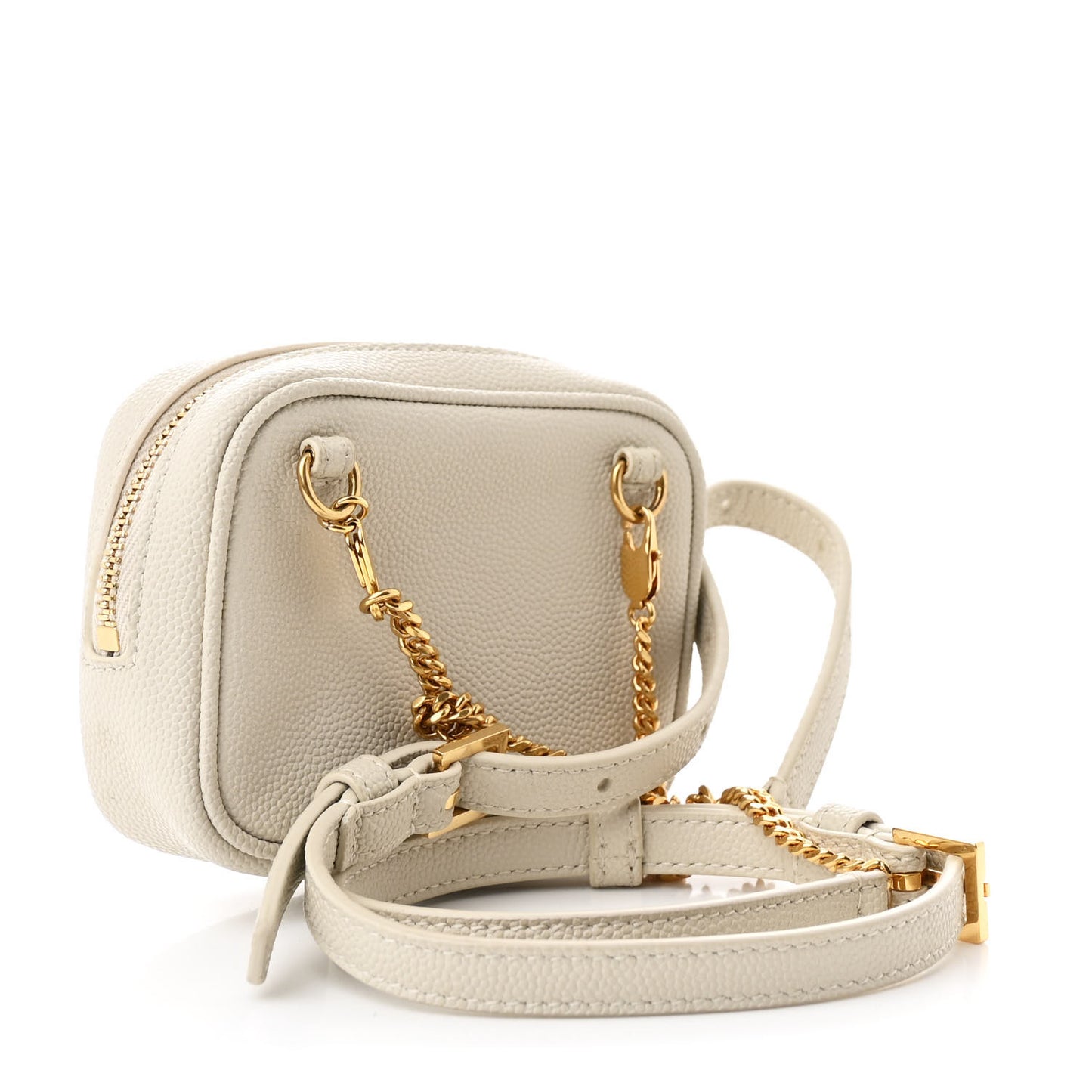 Grain De Poudre Matelasse Monogram Baby Lou Camera Bag Crema Soft